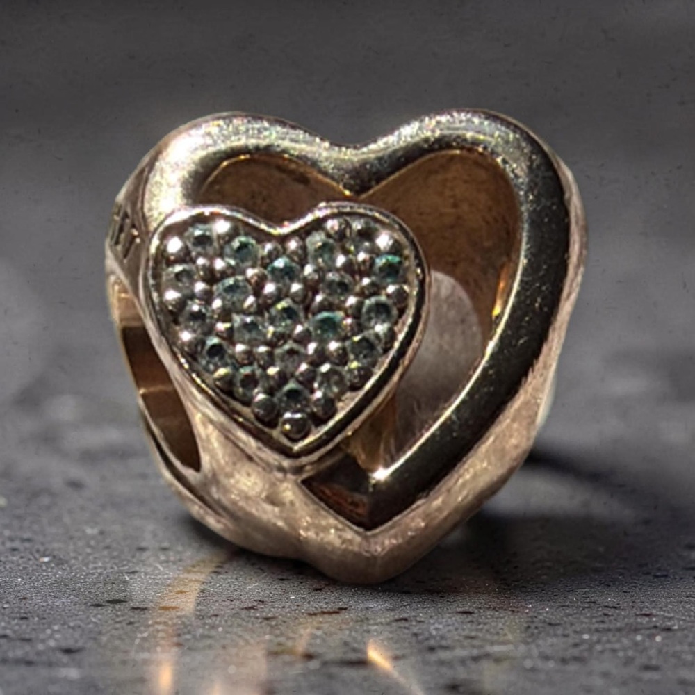Pandora Rose Gold Double Heart Charm